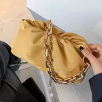 Bags for Women's Popular New Autumn New Folds Chain One Oulder Underarm Mesger Cloud Bags Bolso Mujer