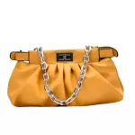 Hand Bags for Women Vintage Chain Oulder Bag Solid Cr Merssbody Bag Lady Cloud Pouch Fe Soft Leather Clutch