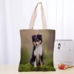 Anims Eltie Dogs Tote Bag Handbag Oulder Pouch Foldable Canvas NG Bags Reusable Women Canvas Oulder Bag