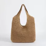 Rattan Women Oulder Bags Wicer Wice Handbags Large Capacity Mer Beach Straw Bags Ca Totes Ses