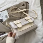 Vintage Square Crossbody Bag Winter New Hi-Quity Matte Pu Leather Women's Designer Handbag Travel Oulder Mesger Ba