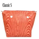 Tanqu Leather Inner Poice for Big Classic Mini Obag Waterproof Insert Wood Grain PU for O Bag Women Handbag