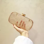 New Women Hollow Out Dinner Clutch Luxury Gold Party Bags for Ladies Banquet Bags Drop IIN1008