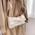 Medium Trend Women's Clutch Bag with Clear Chain Oulder Bag Crossbody Ladies Styli Handbags