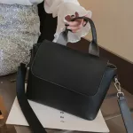 Yogodlns Vintage Pu Leather Oulder Bag For Women Solid Cr Flap Crossbody Bag Lady Mesger Handbag Designer Se
