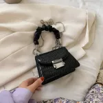 Mini Crocodile Pattern Crossbody Bags for Women Pu Leather Oulder Bag Handbags Fe Mesger Bag Lipstic SES