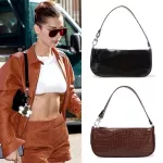 Ladies Designer Handbags Hi Quity Crocodile Leather Tote Bags for Women Trendy SML BAGUETTE BAG BROWN HAND BAG
