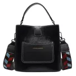 Fe Tote Bucet Bag New Hi Quity Pu Leather Women's Designer Handbag Travel Oulder Mesger Bag