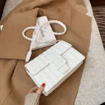 Lattice Square Crossbody Bag New Hi-Quity Pu Leather Women's Designer Handbag Hi Capacity Oulder Mesger Bag