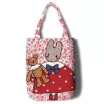 Cute Marron CR RABBIT Canvas Oulder Bags Women Reusable Eco Ng Bags Ca Sol Bo Bags for Girls