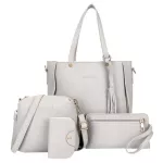 2PCS/Set Women Handbag Big Capacity PU Leather Clutch Women Girls SG BAG FE OLDER -HandLe Bags Bolsa Finina New