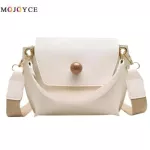 New Women Wide Oulder Bag Solid Cr Pu Leather Crossbody Bags Vintage Ladies Handbag