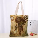 Marauder Map Tote Bag Foldable NG Bag Reusable Eco Large Sex Canvas Fabric Oulder Bags Tote Grocery Cloth Pouch