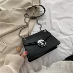Solid Cr Flip Crossbody Bag New Hi-Quity Pu Leather Women's Designer Handbag Chain Oulder Mesger Bag