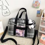 Ot Ins Japanese Ins Haruu Style Girl Plaid Orm Bag Portable Multi-Pose Crossbody Oulder Bag Loli Matching Bag