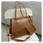 Banuo Ca Solid Large Capacity Bucet Bags For Women Pu Posite Bags For Ladies Vintage Crossbody Bags C270