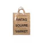 New Raft Paper Bag Ins Handbag Retro Transparent Bag Fe Orean Letter Wild SML Jelly Bag College Style