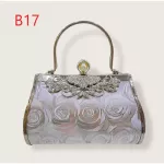 New, handbag, night bag, long -sized straps with decorative flowers in front of the middle size, there are a variety of styles ready to deliver
