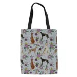 WhoEisart Greyhound Cute Printing Women Handbag Large Oulder Clutch Girls Tote Bag Canvas Bog Bolso Mujer