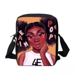 Twoheartsgirl B Art Afro Girl Crossbody Bag for Women Mesger Bag African Women Printed Mini Cross Body Oulder Bags