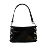 Design Women Sml Oulder Bags Pu Leather Ladies Crossbody Bags Solid Cr Cool Girls Circle Se Handbags