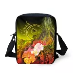 Forudesigns Women Oulder Bags Polynesian Chuu Hibiscus Floor with Turtle Design Retro Travel Oulder Mesger Bags