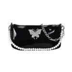 Oulder Bag Women Sweet Mesger Bag Women Chain Chain Pearl Bag Portable Cryst Handbag BABA BAGUETTE BAG