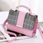 Classic PLAID Women's Handbags Pu Leather Bags for Women Oulder Bags Patchwor Ouler Bag Large -Handle Hand Bags Fina
