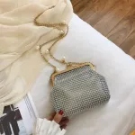 Women Luxury Handbag Women Bags Design SE and OULDER MESGER BAG for Party/Wedding Soft Bead Diamond Ning Bag New