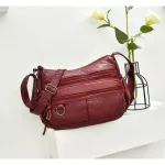 Women SML BAG PU Leather Crossbody Bag Multipocets Soft WAD Leather Oulder Bag 2 CRS MESGER BAG FC-262