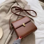 Vintage Solid Cr Leather Crossbody Bags For Women Quity Oulder Mesger Bag Lady Handbags Fe Elnt Ses