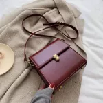 Vintage Solid Cr Leather Crossbody Bags for Women Quity Oulder Mesger Bag Lady Handbags Fe Elnt SES