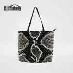 Dispang Hedgehog Printing Reusable Ng Bags Women Canvas Bag Tote Bag Bolsa Reutilizable Ladies Big Op Grocery Handbag