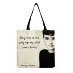 Audrey Hepburn Quotes Classy Handbag en Large Capacity Hi Quity Oulder Tote Letter NG BAG FE Custom Pattern