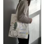 Women's Canvas Tote Bags Orean Students Oulder CN Cloth NG BAG Eco Foldable Oer Bag Fe Handbag for Girls