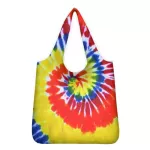 WhoEisart Reusable Ng Bag Women's Bag Eco Friendly Rainbow Tie Dye Oer Bag Waterproof Handbag Lunch Tote Oulder Bag