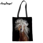 Ladies Handbags Reusable Ng Bag Teen Girls Sol Bag Fe Oulder Bag Soft Large Beach Tote Horse Bag Women