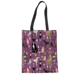 Whereisart Greyhound Cute Printing Women Handbag Large Oulder Clutch Girls Tote Bag Fe Ng Canvas Bag Bolso Mujer