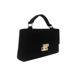 1pcs Velvet Clutch Bag Cr Ladies'loc-And-Button Hand-Held Dinner Pac For Women Wedding Clutches