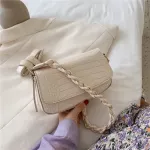 Crocodile Pattern Square Tote Bag New Quity Leather Women's Designer Handbag Weave Oulder Strap Oulder Bags