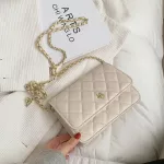 Lattice Square Crossbody Bag New Quity Pu Leather Women's Designer Handbag Sml Chain Oulder Mesger Bag