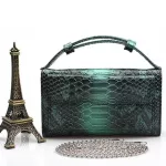 Hi beach fe n Day Clutches Serpent N Handbag Leather Chain and Single Oulder Bag Lady's SE