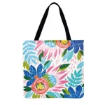 Watercr Flor Painting Prince Bag Ca Totes Foldable NG BAG OUTDOOR BAG LADIES OULDER BAG EN BAGS