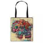 L Painting CR Print Handbags Women Large Capacity Totes Cr Drawing Anim Oulder Bag for NG Travel