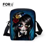 Forudesigns Cool Ladies SML Cartoon Mesger Bags Crossbody Bag Vintage Sull Print Sol Mini CA OULDER BO FLAP BAG