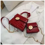 Designer Chain Pu Leather Crossbody Bags for Women Totes Fe Oulder Bag Lady Handbags and SES