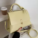 Elnt Fe Tote Bag New Hi-Quity Pu Leather Women's Designer Handbag Hi Capacity Oulder Mesger Bag