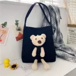 CUTE BAG FE New Trend MERND STUDENT MESGER CLOTH BAG LARGE CAPICITY ONE-Derder Canvas Bag