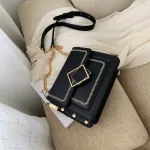 BJS Chain Pu Leather Crossbody Bags for Women SML OULDER BAG SPECI LOCI DESIGN FE Travel Handbags