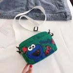 Women's Bag Brand Crossbody Bags for Women Sesame Street Oulder Bag Girl Person Pozet Bag Canvas Mesger Bag SAC